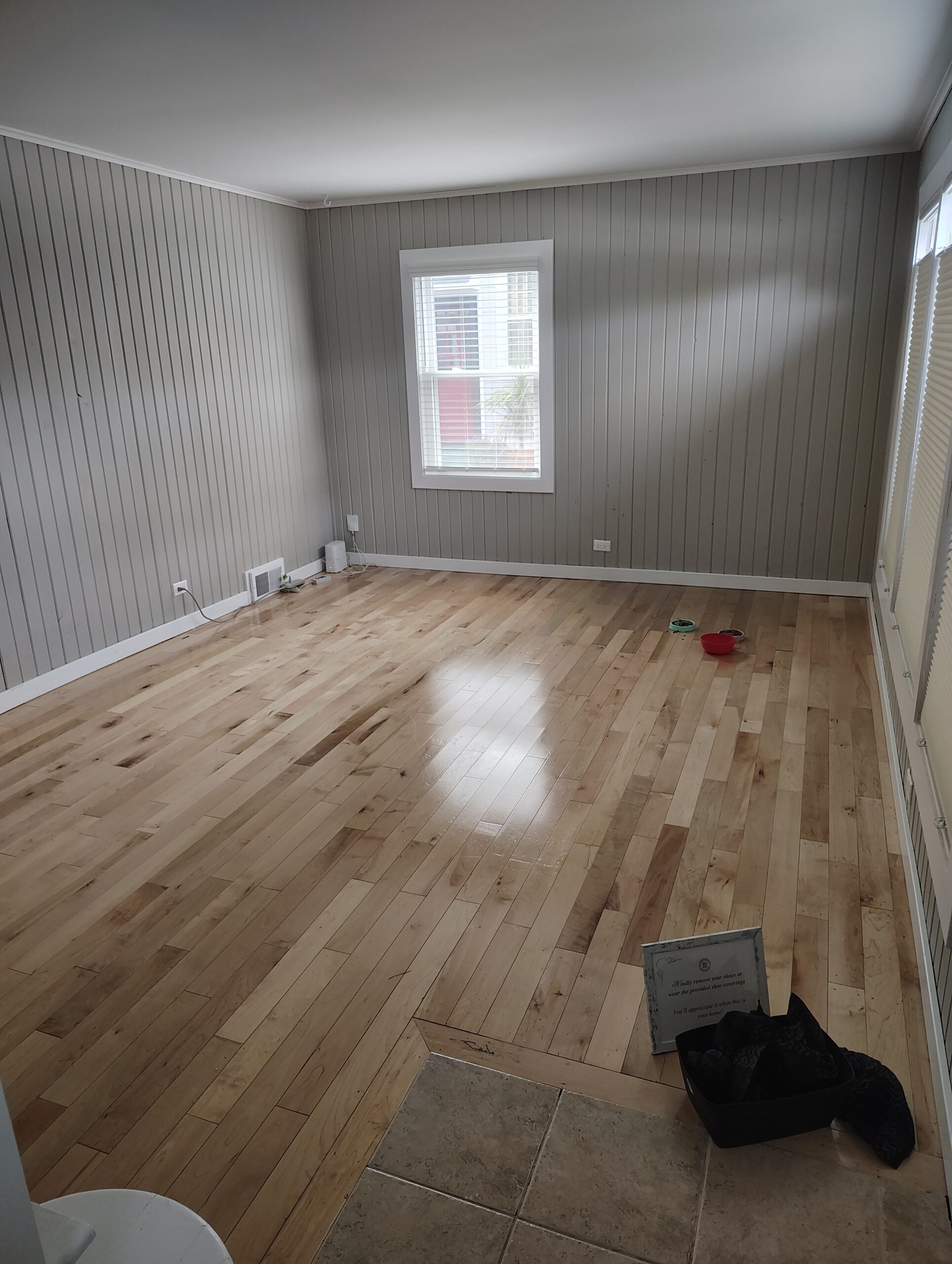 Move-out cleaned bedroom with hardwood floors in Villa Park