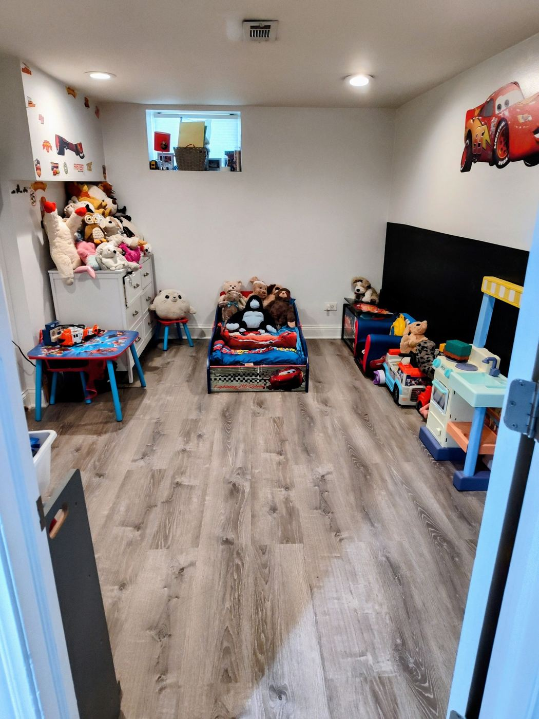 Children's room after cleaning and organization