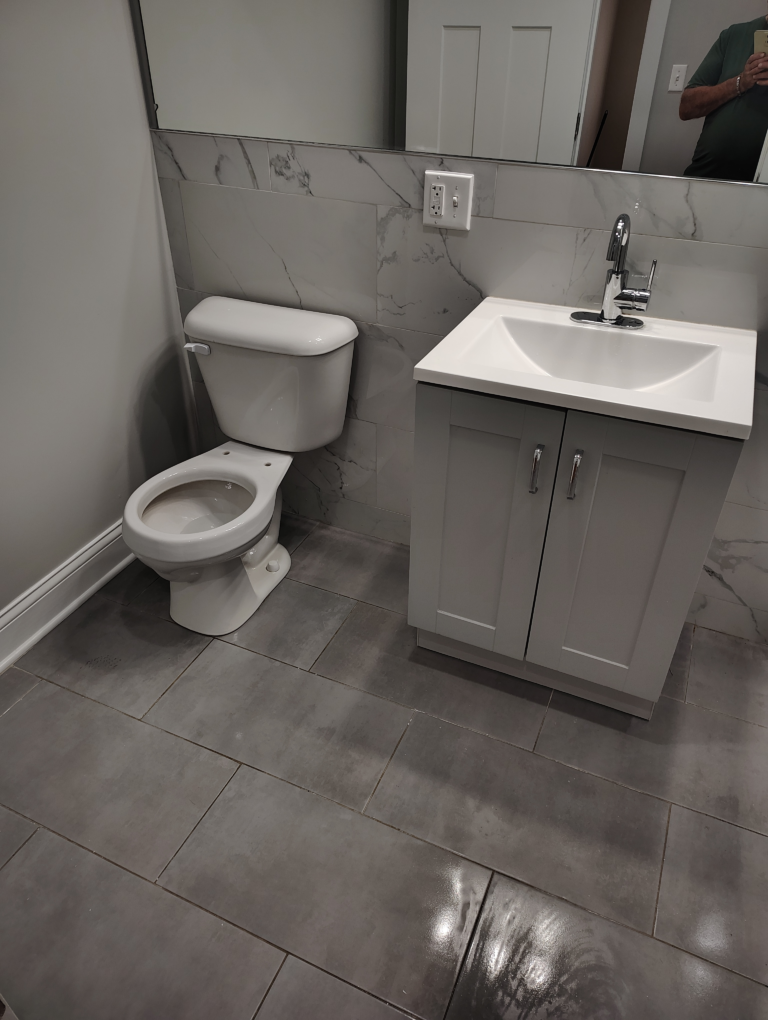 Bathroom after cleaning