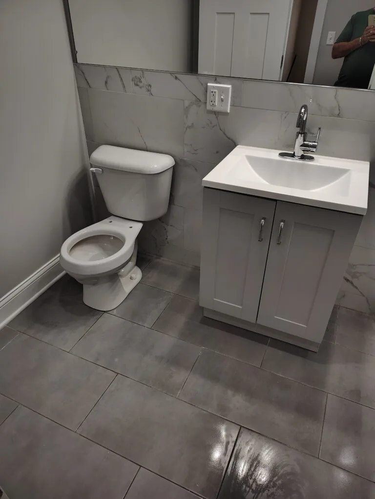Bathroom after cleaning